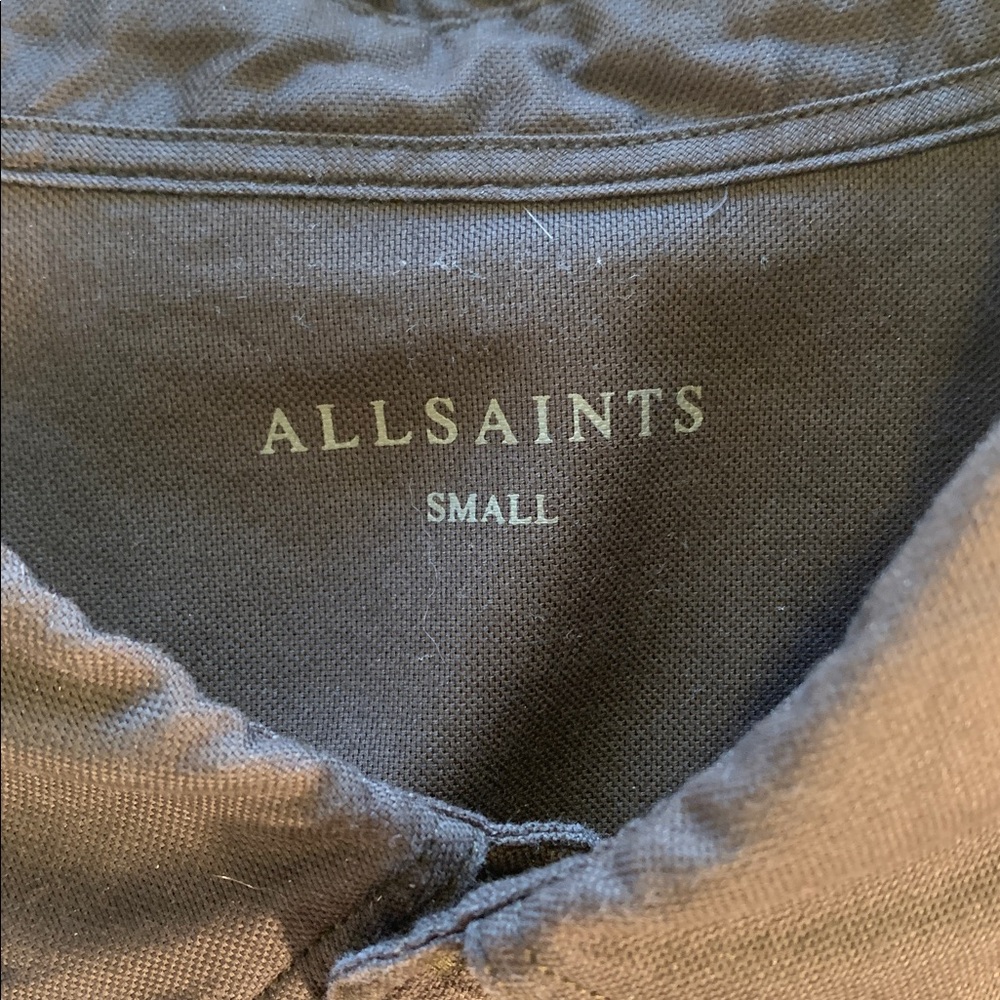 ALLSAINTS Men's Dark Gray Button Down Shirt - Picture 2 of 4